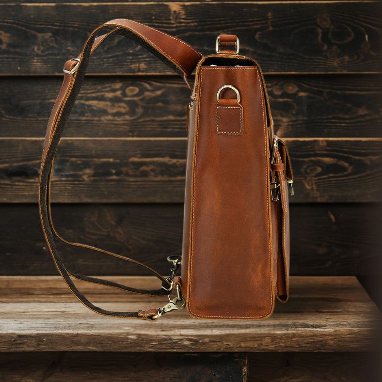 Leather Convertible Backpack | GIRONA