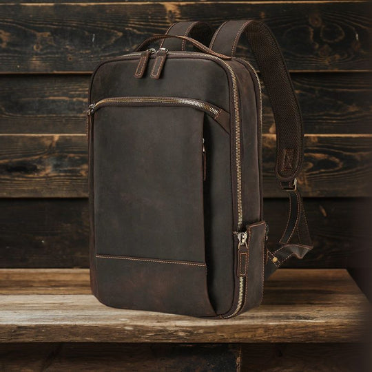 Jett | Vintage Leather Crazy Horse Backpack