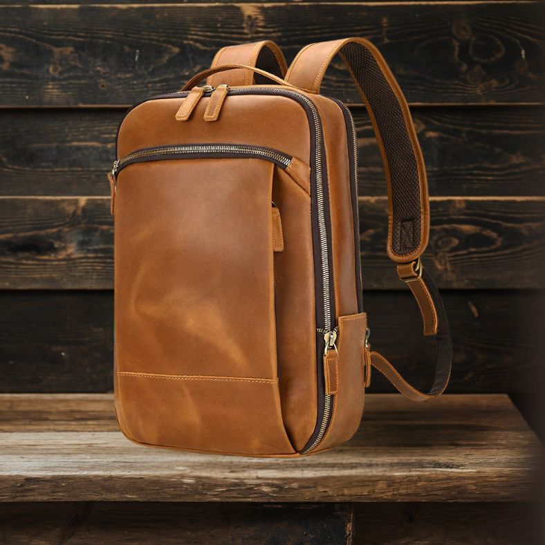 Jett | Vintage Leather Crazy Horse Backpack