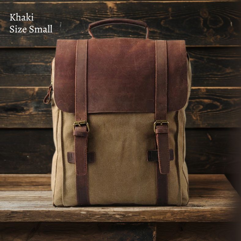 Harlan | Fashion Canvas Leather School Bag