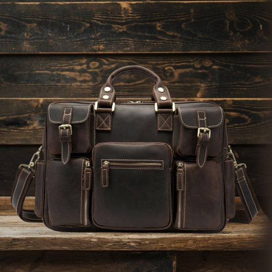 Leather Messenger Bag | DURBUY