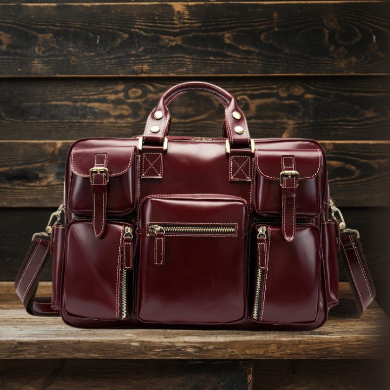 Leather Messenger Bag | DURBUY