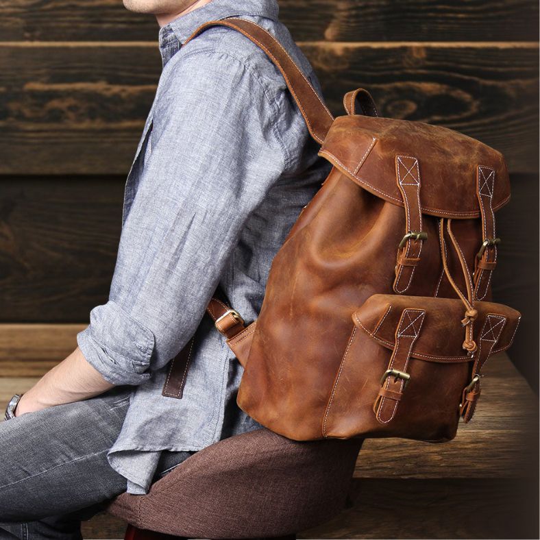 Leather Knapsack | CADIZ