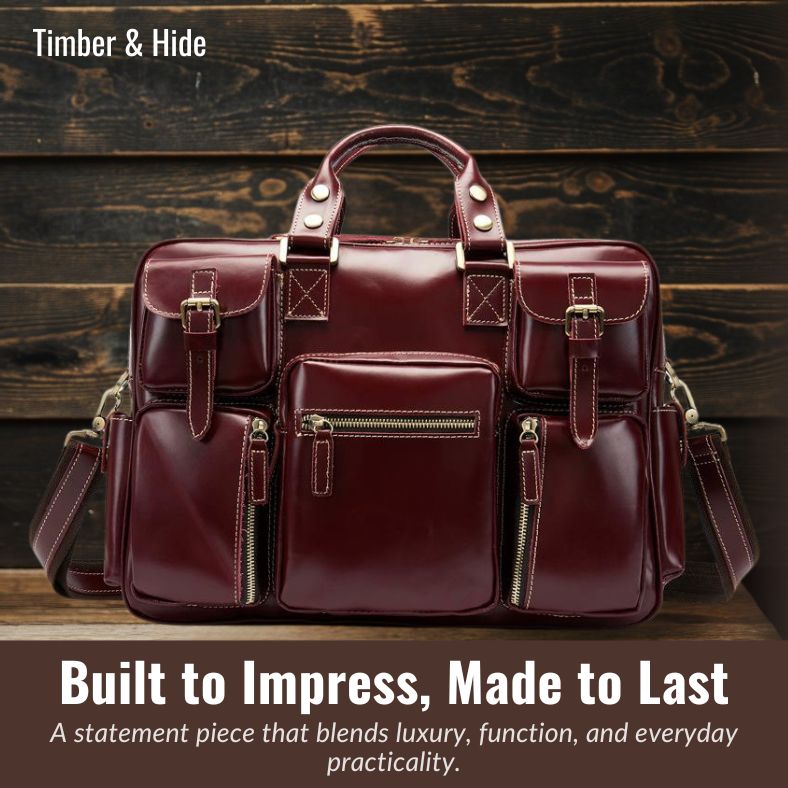 Leather Messenger Bag | DURBUY