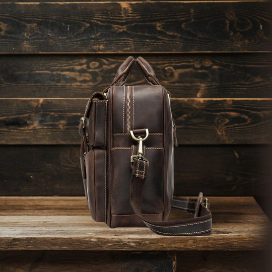 Leather Messenger Bag | DURBUY