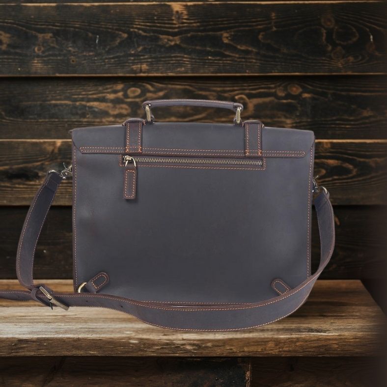 Leather Courier Bag | NAMUR