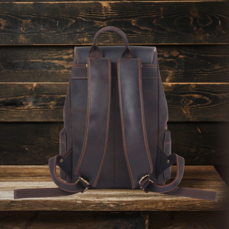 Leather Drawstring Backpack | FLAM