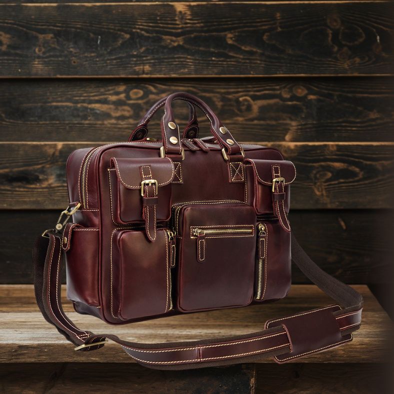 Leather Messenger Bag | DURBUY