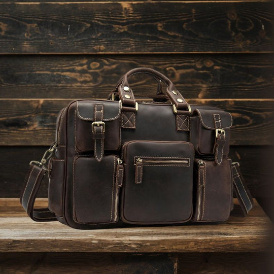 Leather Messenger Bag | DURBUY