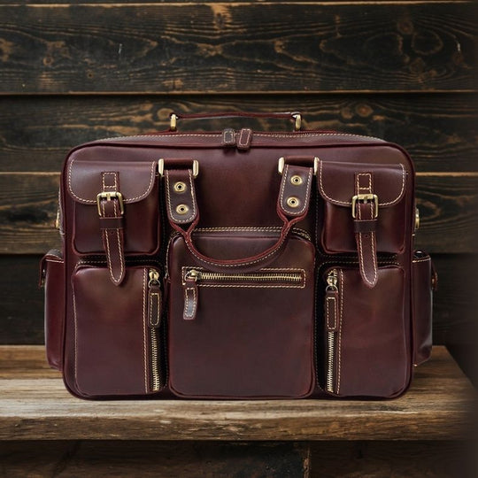 Leather Messenger Bag | DURBUY