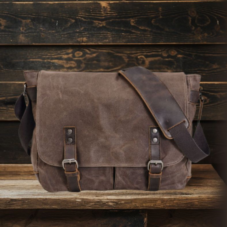 Canvas Laptop Messenger Bag | RENO