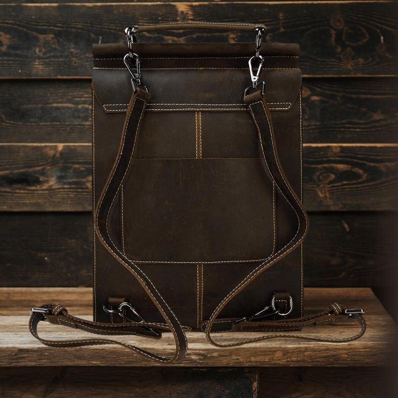 Leather Rucksack Handbag |  OLDEN