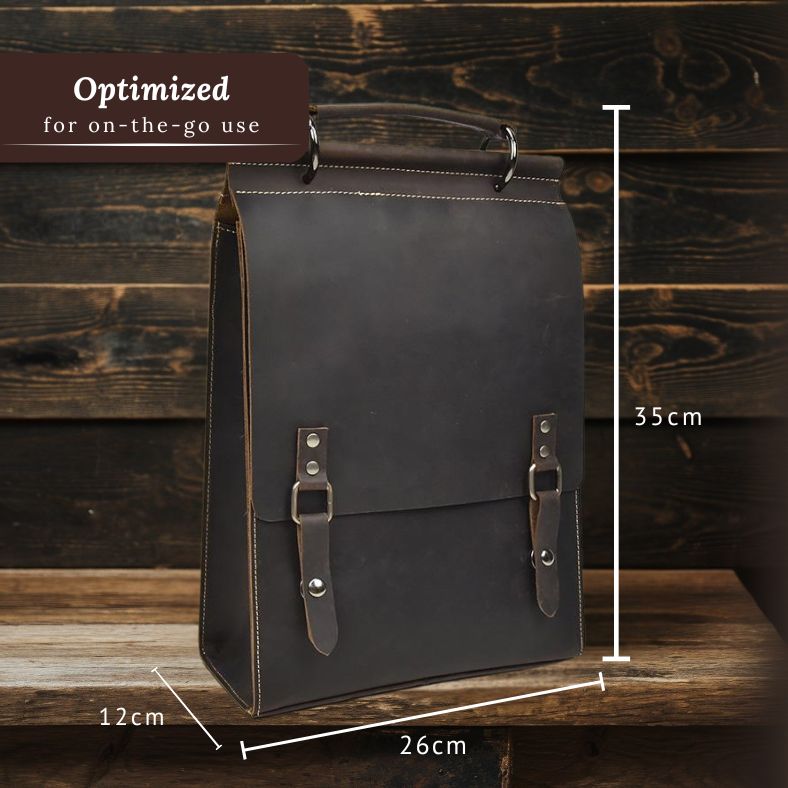 Leather Rucksack Handbag |  OLDEN