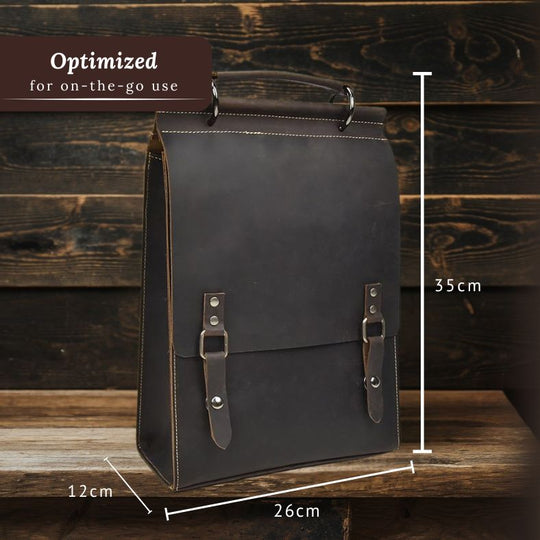 Leather Rucksack Handbag |  OLDEN