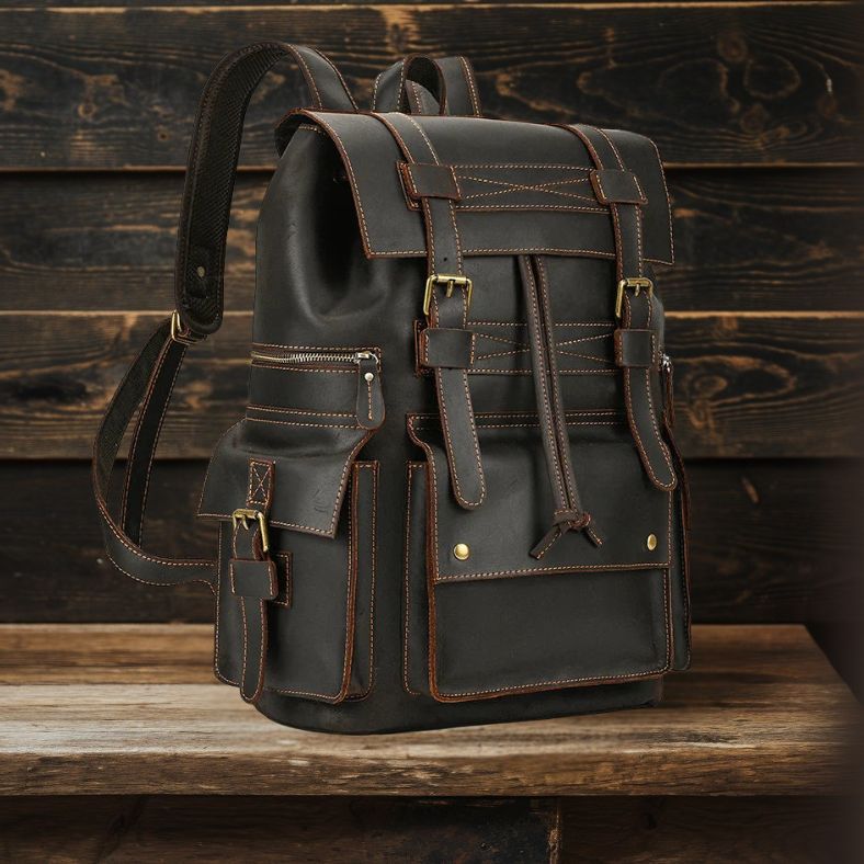 Leandro | Men's Leather Backpack