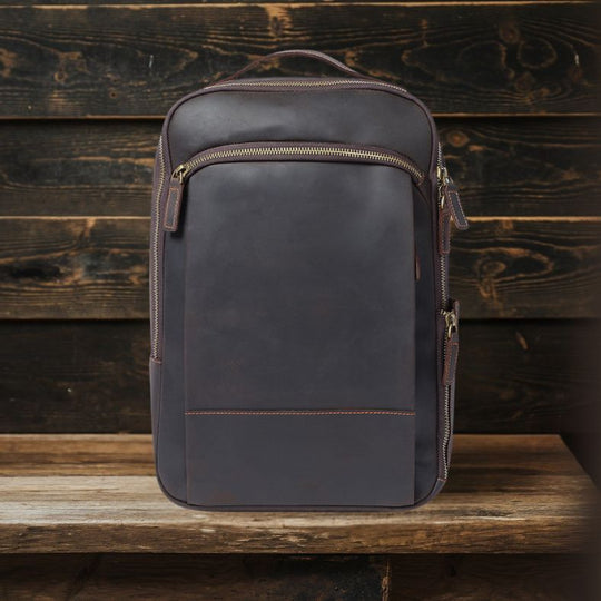 Leather Laptop Rucksack | LARVIK