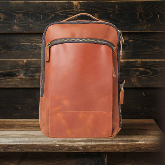 Leather Laptop Rucksack | LARVIK