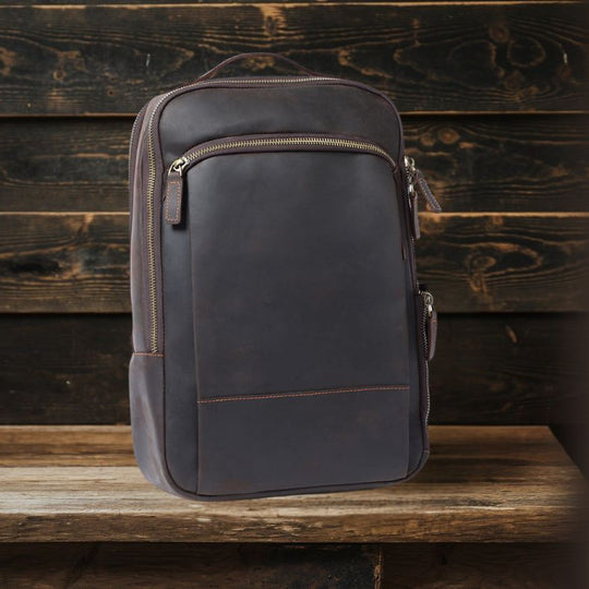 Leather Laptop Rucksack | LARVIK