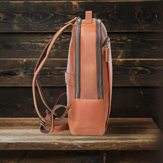 Leather Laptop Rucksack | LARVIK