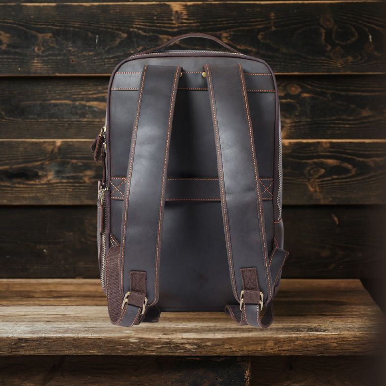 Leather Laptop Rucksack | LARVIK