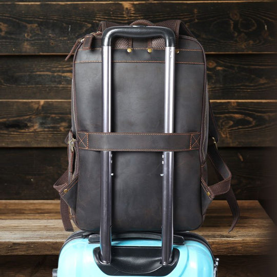 Leather Laptop Rucksack | LARVIK