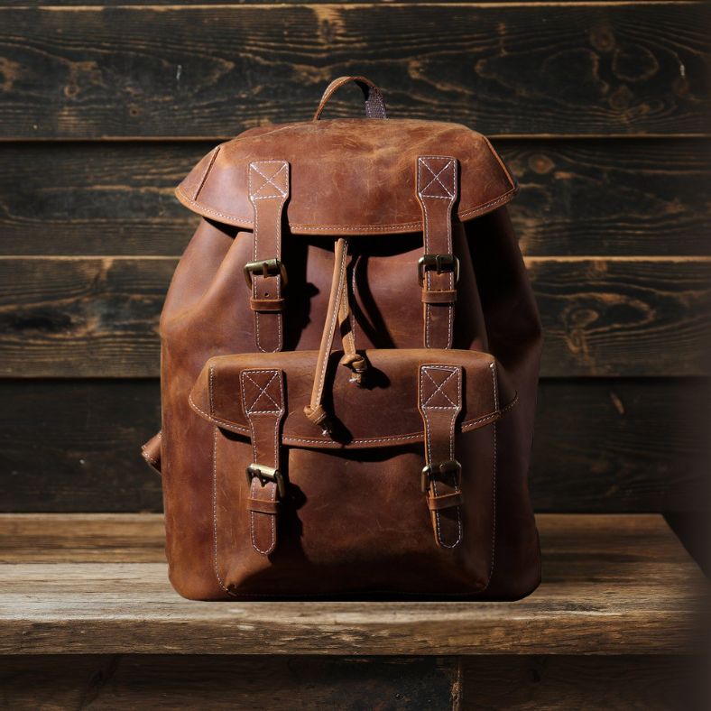 Leather Knapsack | CADIZ