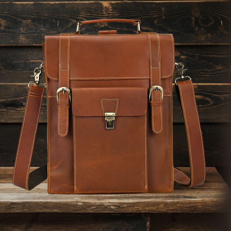 Leather Convertible Backpack | GIRONA