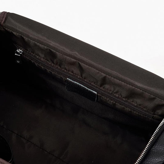 Black Leather Duffle Bag | CHARLEROI