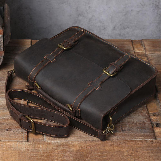 Leather Courier Bag | NAMUR