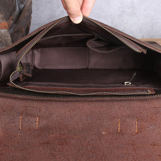 Leather Courier Bag | NAMUR