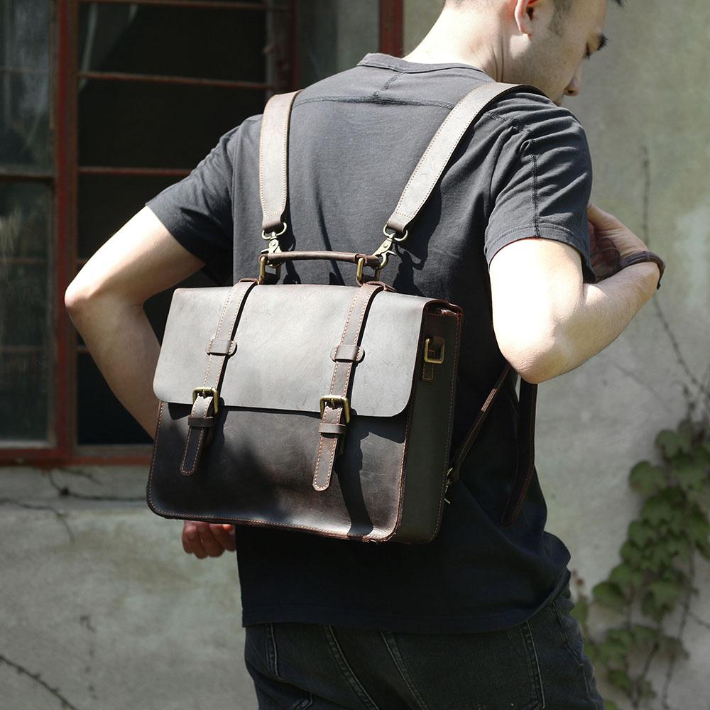 Leather Courier Bag | NAMUR