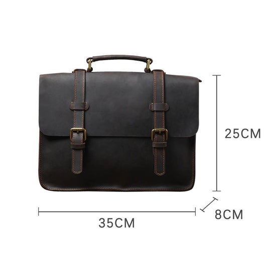 Leather Courier Bag | NAMUR