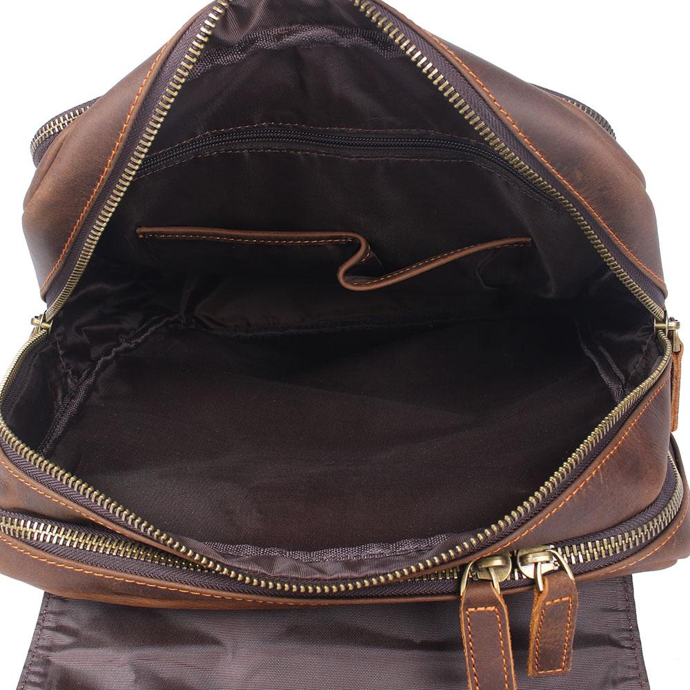 Brown Leather Rucksack | BIEFELD