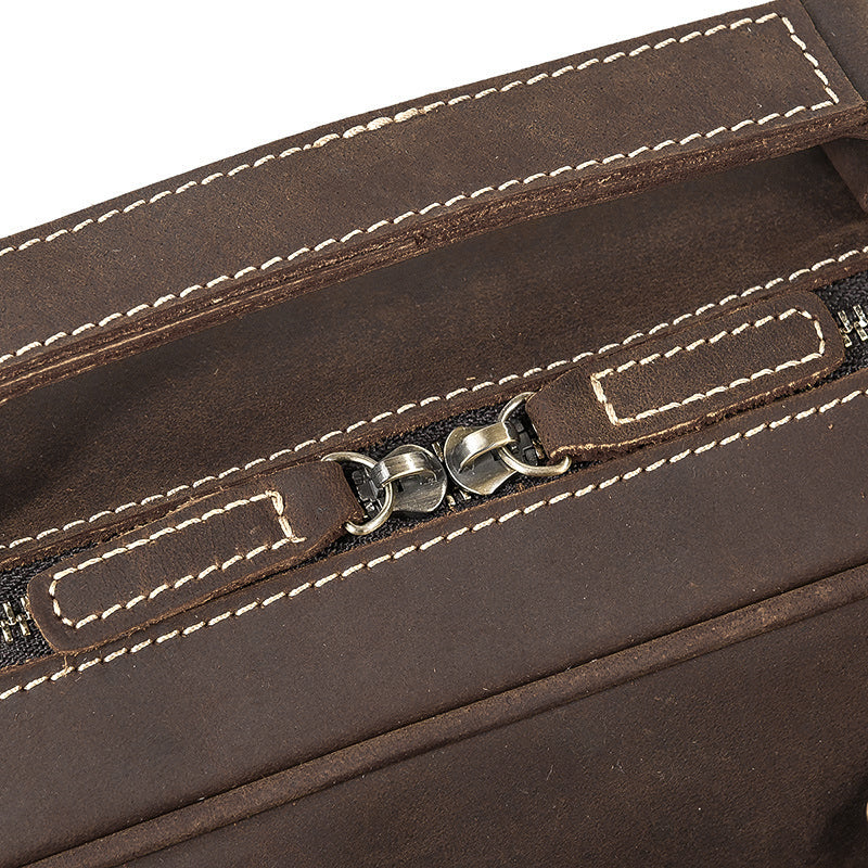 Leather Messenger Bag | DURBUY