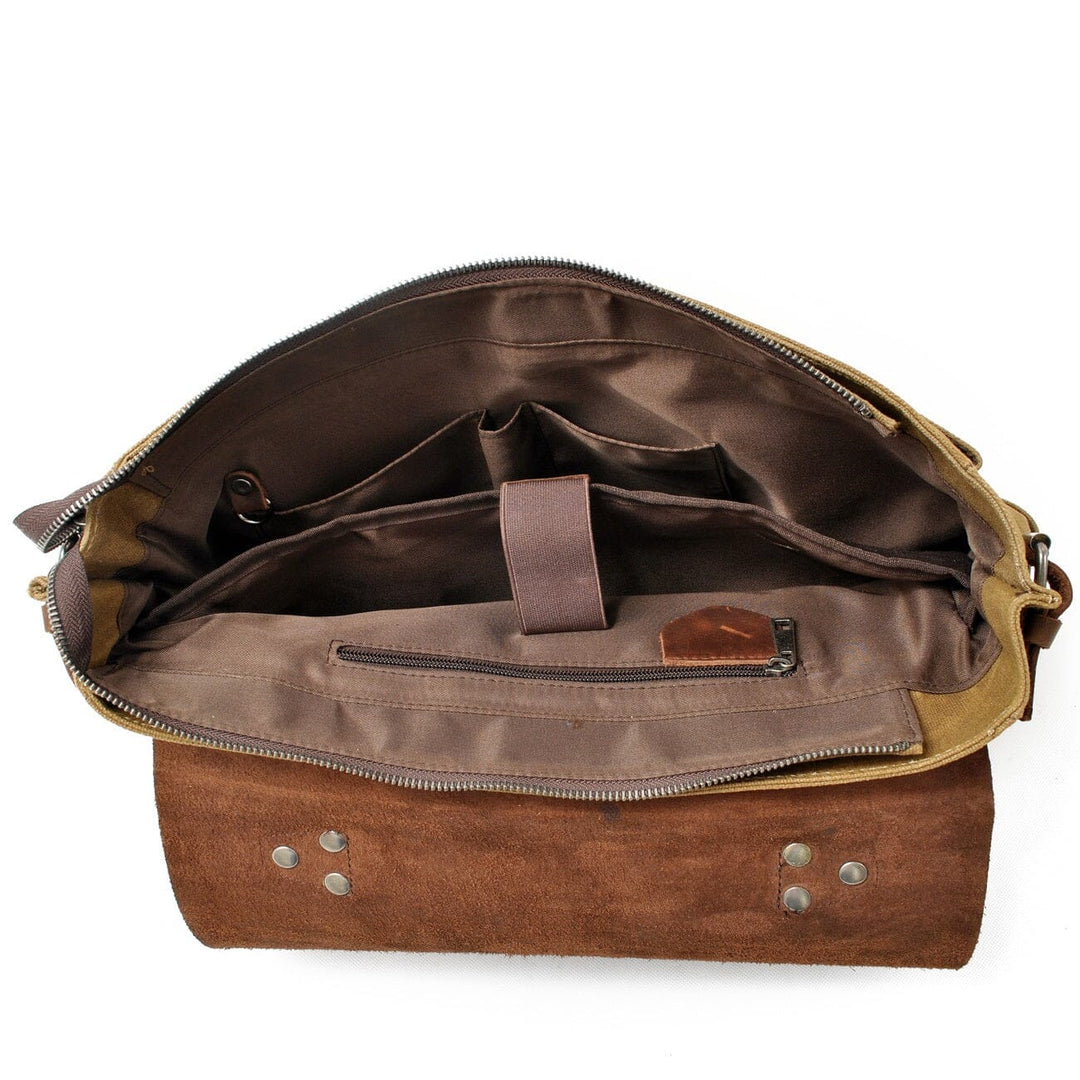 Canvas Crossbody Messenger Bag | PETERSBURG