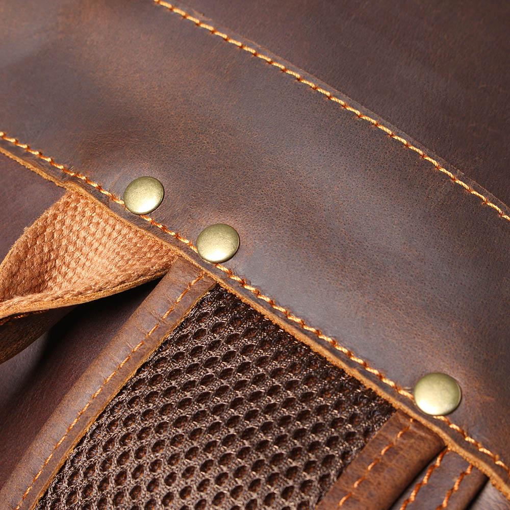 Brown Leather Rucksack | BIEFELD