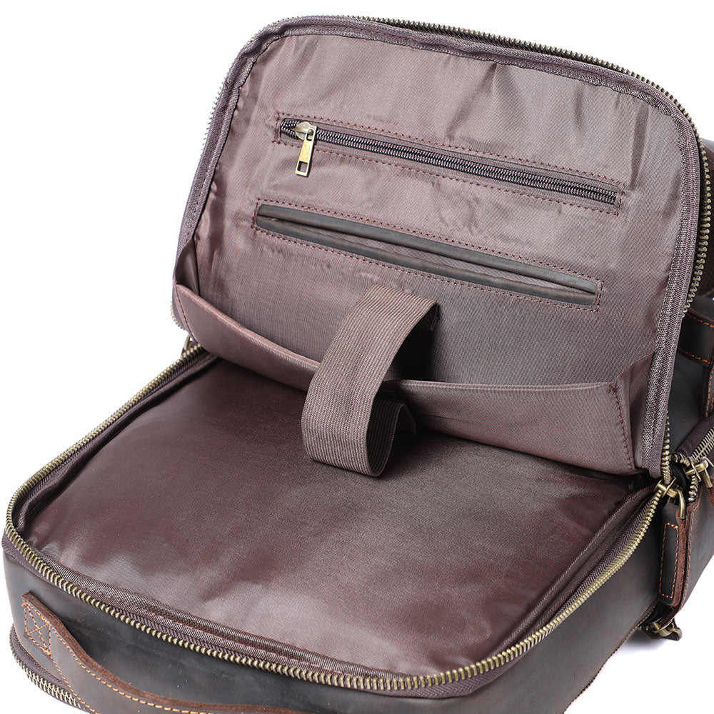 Leather Laptop Rucksack | LARVIK