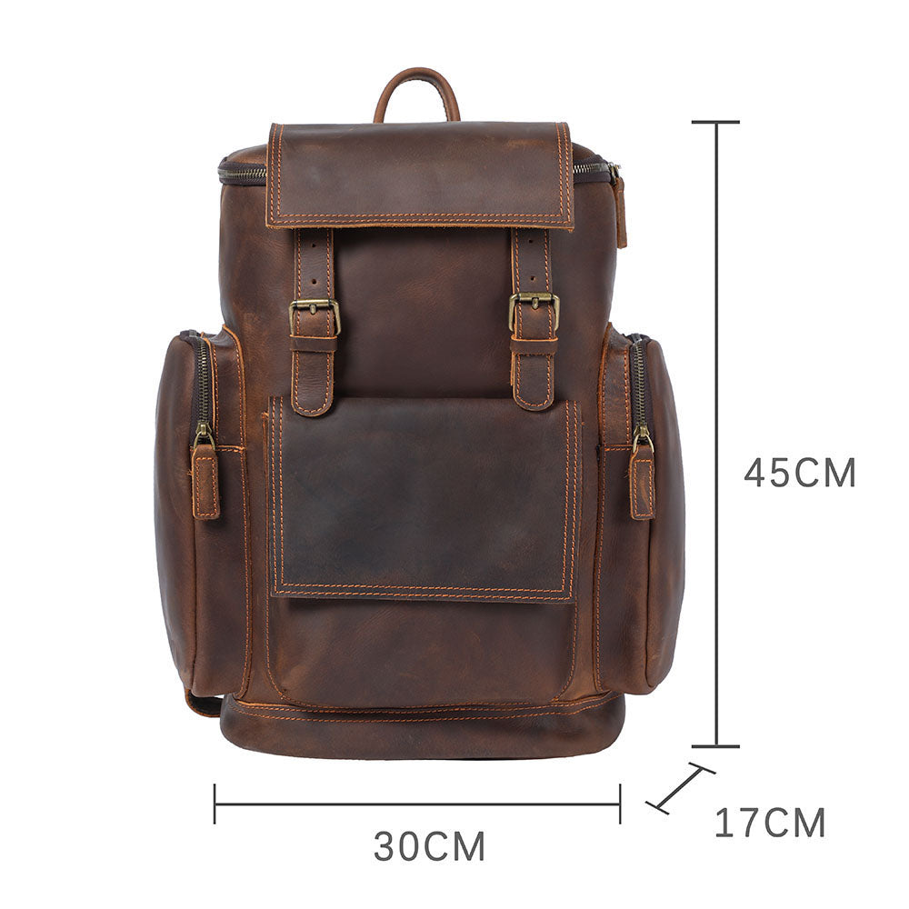 Leather Laptop Backpack | KALMAR